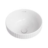 Fienza RB468 Eleanor Round Semi Inset Basin with Overflow, Gloss White