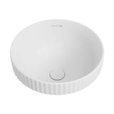 Fienza RB468MW Eleanor Round Semi Inset Basin with Overflow, Matte White
