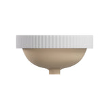 Fienza RB468MW Eleanor Round Semi Inset Basin with Overflow, Matte White