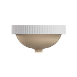 Fienza RB468 Eleanor Round Semi Inset Basin with Overflow, Gloss White