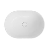 Fienza RB469 Eleanor Oval Semi Inset Basin with Overflow, Gloss White