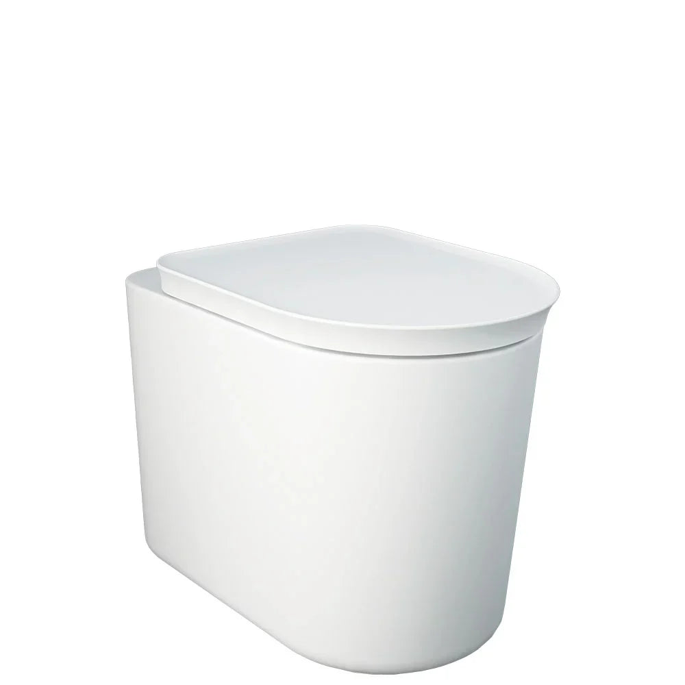 Fienza RKT1347MWA-GE Rak Valet Wall Faced Toilet Suite, S Trap, Geberit Sigma Cistern, No Button, Matte White