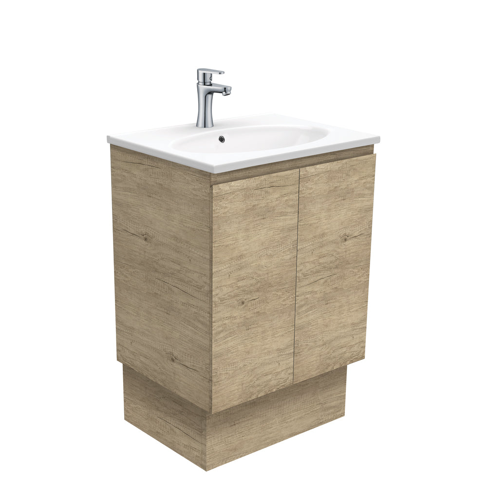 Fienza ROT60SK Rotondo Edge Scandi Oak 600 Vanity On Kickboard