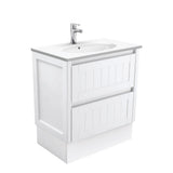 Fienza Rotondo Hampton 750Mm Rot75Tk White Vanity Unit On Kickboard- Special Order Units