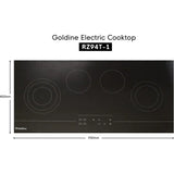 Goldline RZ94T1 93cm Ceramic Cooktop, Black