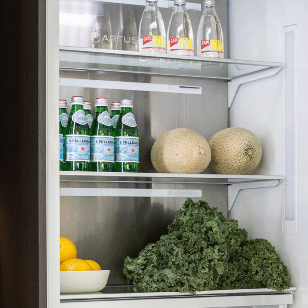 Artusi AINT8900FDI 90cm 439L Integrated French Door Refrigerator wit Ice Maker
