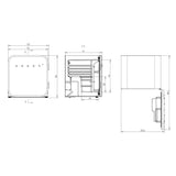 Husky 41L Retro Style Mini Bar Fridge in Red HUSD-RETRO41-RD-AU.1