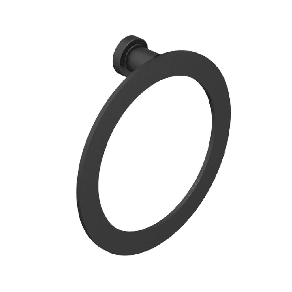 Abey Gareth Ashton Premium Towel Ring, Black, CEA01-B