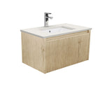Fienza SA75RSC 750 Sarah Roman Sand Undermount Alina Scandi Oak Wall-Hung Vanity
