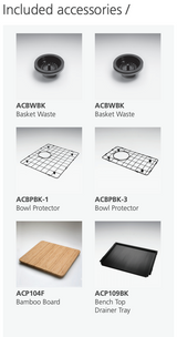 Oliveri Spectra Sb35Bk Top Or Undermount 1 And 1/2 Bowl Black Finish Sink Kitchen Sinks