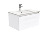 Fienza 750Mm Sc75H Crystal Pure Undermount Stone Top Manu Wall Hung Vanity Unit White - Special