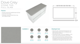 Fienza SD75RW 750mm Sarah Dove Grey Undermount Alina Wall-Hung Vanity