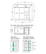 Fienza Sarah 900Mm Si90C Bianco Marble Vanity Unit Fingerpull With Kickboard White - Special Order