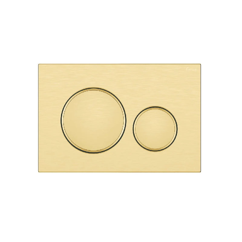 Fienza SIG40-UB Round Flush Buttons for Geberit Sigma 40, Urban Brass