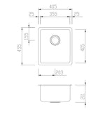 Oliveri Sn1030U Sonetto Single Bowl Undermount Sink Kitchen Sinks