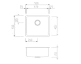 Oliveri Sn1050U Sonetto Single Bowl Undermount Sink Kitchen Sinks