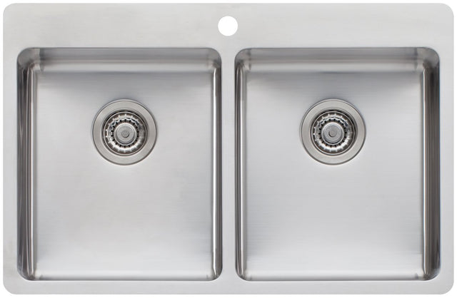 Oliveri Sn1064 Sonetto Double Bowl Topmount Sink Top Mounted Kitchen Sinks
