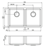 Oliveri Sn63Tu Sonetto Double Bowl Sink - In Stock Undermount Kitchen Sinks