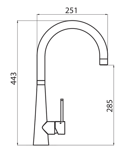 Oliveri Ss2520 Essente Gooseneck Mixer Tap Kitchen Taps