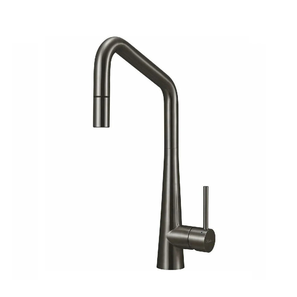 Oliveri SS31675-GM Essente 316 Stainless Steel Square Goose Neck Pull Out Mixer - Online Only