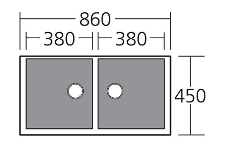 Oliveri Santorini St-Bl1563U Double Bowl Black Granite Undermount Sink Kitchen Sinks