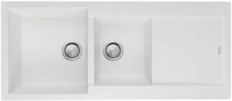 Oliveri Santorini St-Wh1510 White Granite Top Mount 1 & 3/4 Sink Kitchen Sinks
