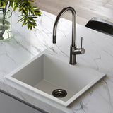 Oliveri Santorini Large Bowl Sink, Topmount, 540x480mm, with Overflow, White, ST-WH1561 OF