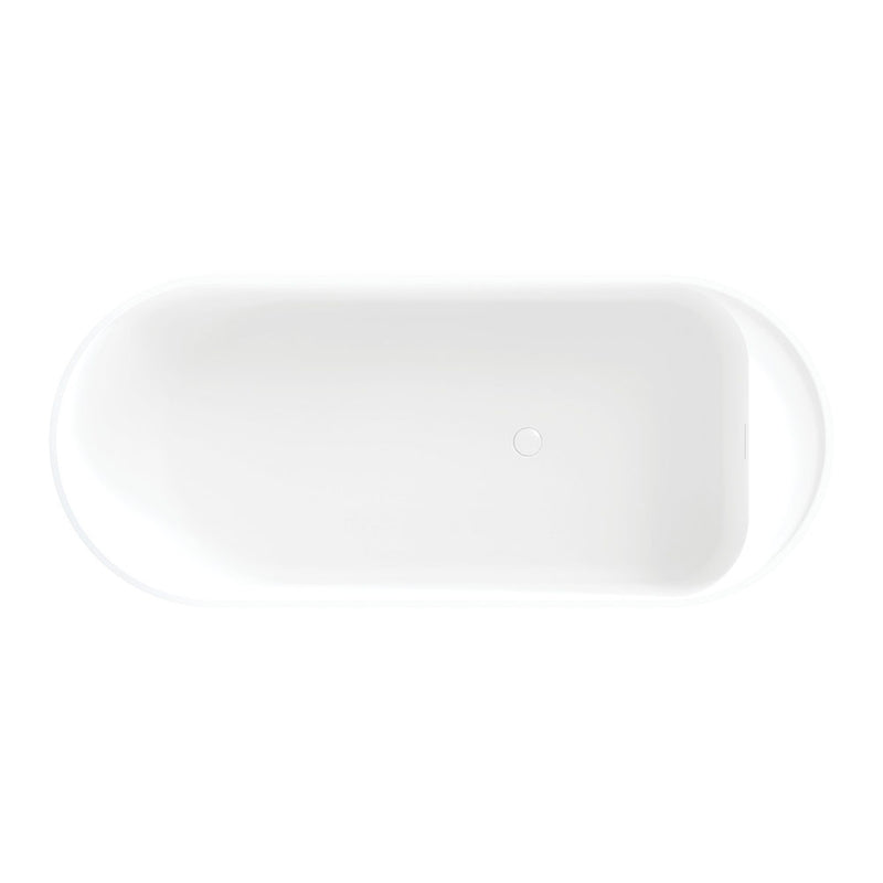 Fienza ST20-1700 Minka Solid Surface Bath, 1700mm, Matte White - Special Order