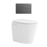 Lafeme Autolux Inwall Cistern Floor Pan Smart Toilet With Gunmetal Flush Plate