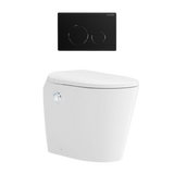 Lafeme Autolux Inwall Cistern Floor Pan Smart Toilet With Matte Black Flush Plate
