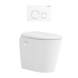 Lafeme Autolux Inwall Cistern Floor Pan Smart Toilet With Matte White Flush Plate