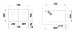 Blanco Sub350350Uwk5 White Granite Kitchen Sink Sinks