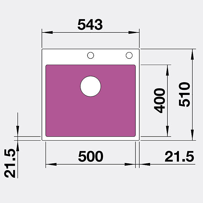 Blanco Made In Germany Sub500Ifak5 Steelframe Sink With Tap Ledge Granite Kitchen Sinks