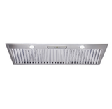 Schweigen CLUM212 120cm Non Silent BBQ Undermount Twin Motor Rangehood, 2500m3/hr, Stainless Steel