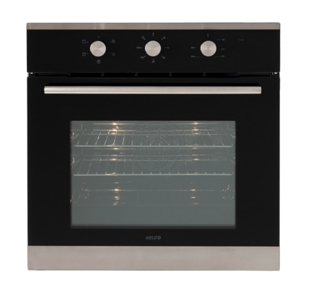 Euro Appliances Eo604Sx Black Glass Electric Oven Oven