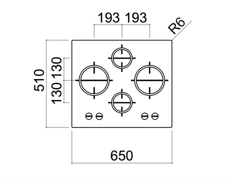 Barazza 1Pmd64 65Cm Stainless Steel Gas Cooktop - Order In Cooktop