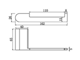 Nero NR9086BN Bianca Toilet Roll Holder - Brushed Nickel