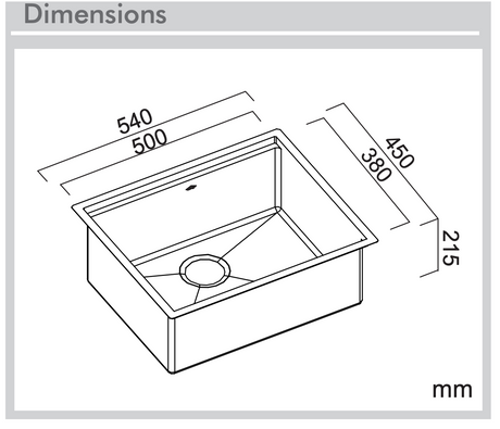 Abey Piazza Plus Pz500 Single Bowl Inset Sink Pack Top Mounted Kitchen Sinks
