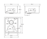 Fienza Single Bowl Kitchen Sink Kit - Stainless Steel 68400Kit Top Mounted Sinks
