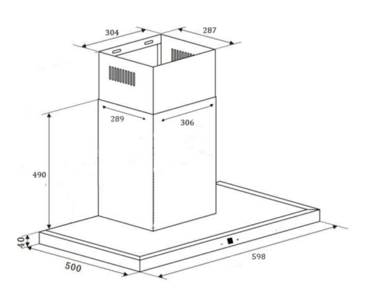 Euro Emt60Cs 60Cm Stainless Steel Canopy Hood Rangehoods