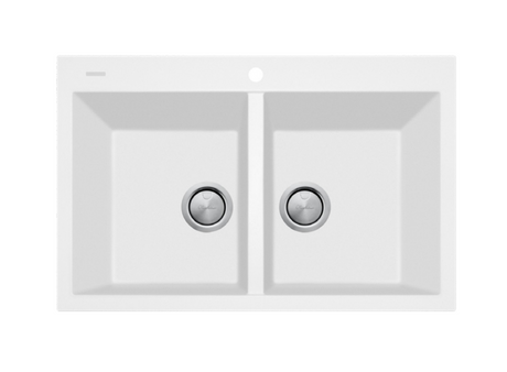 Oliveri Florence Fe-Wh1574 White Granite Kitchen Sink Sinks
