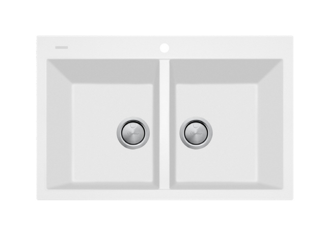 Oliveri Florence Fe-Wh1574 White Granite Kitchen Sink Sinks