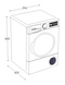 Euro EFL75KWH 7.5kg Front Load Washing Machine - Next Day Availability