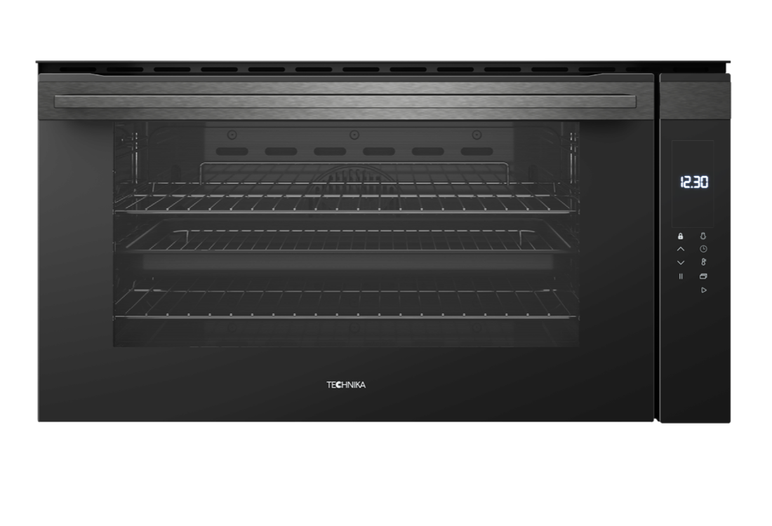 Technika TTDT910-6 90cm Electric Black Glass Built in Oven - Ex Display Discount