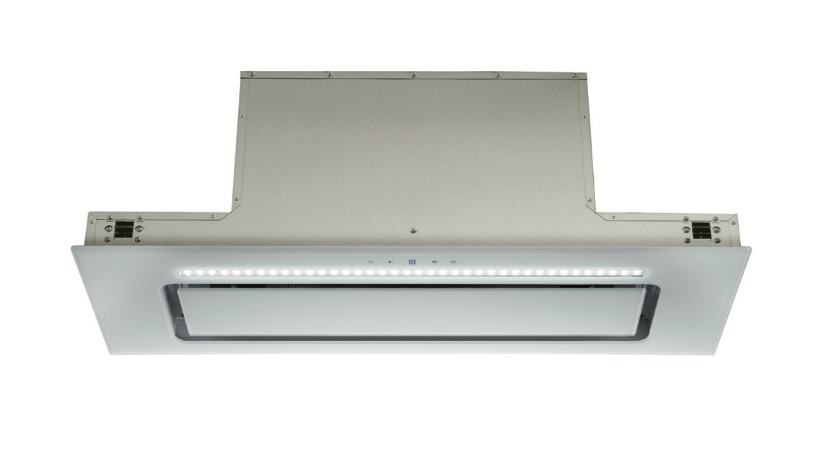 Euromaid UCG90W White Glass Undermount Rangehood