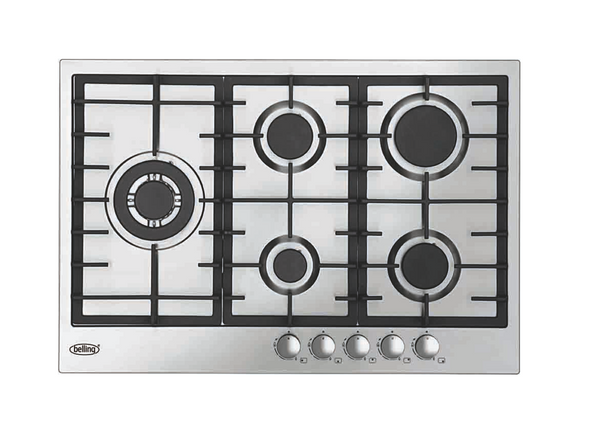 Belling BCT75GCSS 75cm Stainless Steel Gas Cooktop