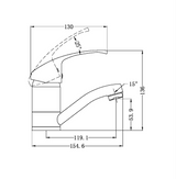 Nero NR110007100CH swivel basin mixer