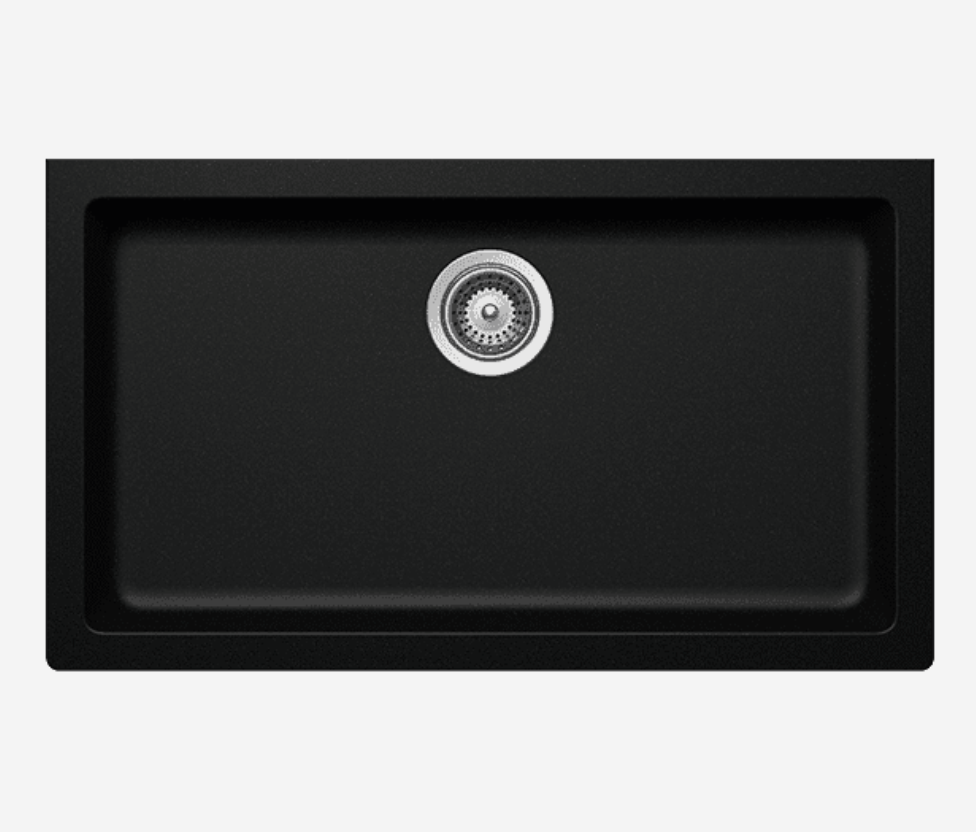 Abey N-100XLYB Schock Signus Single Bowl Undermount Sink-  Magma Black
