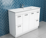 Fienza Rotondo ROT120NKW 1200mm Vanity with Kicker, White