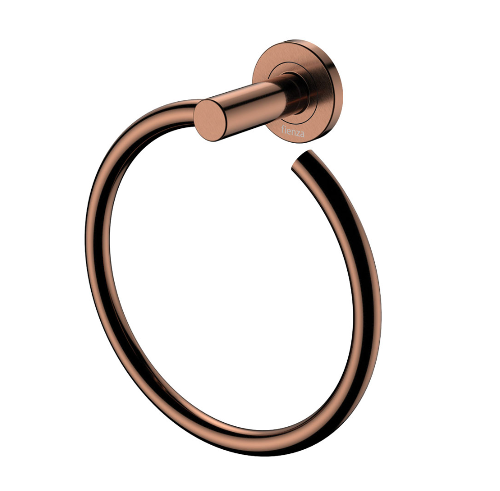 Fienza 82802CO Kaya Hand Towel Ring, Copper